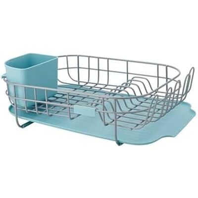 KitchenAid Low Profile Dishrack Removable Caddy, Rust Resistant, 12.59 x 17.55 x 6.29 Inch, Mineral Water KitchenAid Low Profile Dishrack Removable Caddy, Rust Resistant, 12.59 x 17.55 x 6.29 Inch, Mineral Water