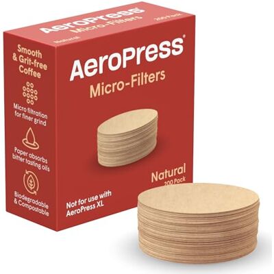 Aerobie AeroPress - Natural brown - Paper - 200 pcs - Coffee filters Aerobie AeroPress - Natural brown - Paper - 200 pcs - Coffee filters