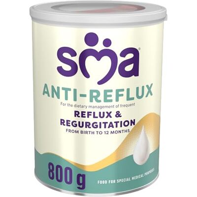 SMA Nutrition SMA Anti Reflux Baby Milk Powder Formula, From Birth, 800g (Pack of 1) SMA Nutrition SMA Anti Reflux Baby Milk Powder Formula, From Birth, 800g (Pack of 1)