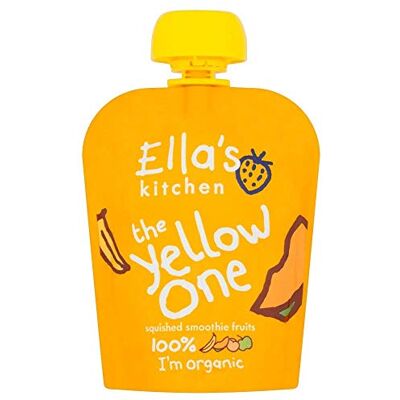 Ella's Kitchen Organic The Yellow One Smoothie Fruits 90 g (Pack of 12) Ella's Kitchen Organic The Yellow One Smoothie Fruits 90 g (Pack of 12)