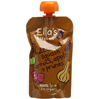 Ella's Kitchen Stage 1 Butternut Squash, Carrot, Apple and Prune 120 g (Pack of 7) Ella's Kitchen Stage 1 Butternut Squash, Carrot, Apple and Prune 120 g (Pack of 7)