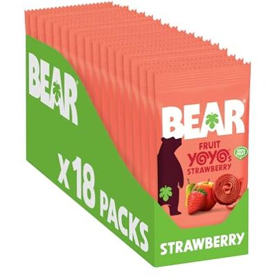BEAR Yoyos - Strawberry 20g - Snack BEAR Yoyos - Strawberry 20g - Snack
