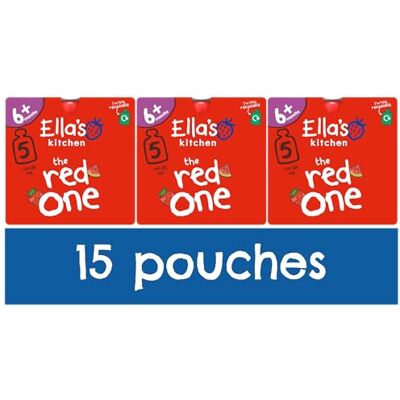 Ella's Kitchen The Red One Organic Smoothie Fruits Multipack 5 x 90 g (Pack of 3) Ella's Kitchen The Red One Organic Smoothie Fruits Multipack 5 x 90 g (Pack of 3)