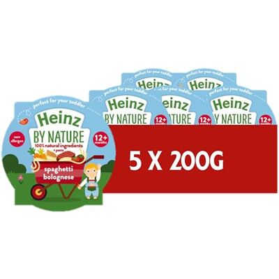 HEINZ Baby Food Spaghetti Bolognese Tray 5x200g HEINZ Baby Food Spaghetti Bolognese Tray 5x200g