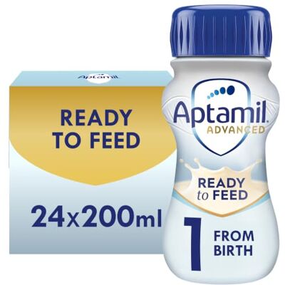 Aptamil Advanced 1 First Infant Baby Milk Ready to Use Liquid Formula, fro Aptamil Advanced 1 First Infant Baby Milk Ready to Use Liquid Formula, fro