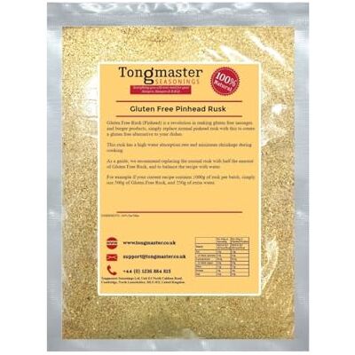 Tongmaster Gluten Free Pinhead Rusk 1kg Tongmaster Gluten Free Pinhead Rusk 1kg