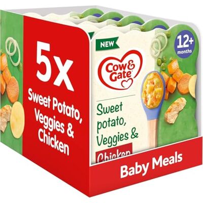 Cow & Gate Sweet Potato Vegetable & Chicken Baby Food Meal, 12+ Months, 230g (Pack of 5) Cow & Gate Sweet Potato Vegetable & Chicken Baby Food Meal, 12+ Months, 230g (Pack of 5)