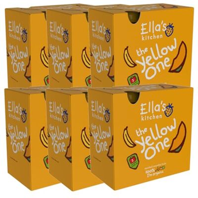 Ella's Kitchen The Yellow One Organic Smoothie Fruits Multipack 5 x 90 g (Pack of 6, Total 30 Packets) Ella's Kitchen The Yellow One Organic Smoothie Fruits Multipack 5 x 90 g (Pack of 6, Total 30 Packets)