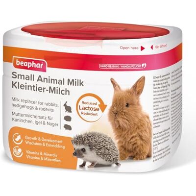 Beaphar Small Animal Milk Replacer 200g – Complete Formula for Newborn Rabbits, Guinea Pigs, Rats, Mice, Hamsters, Gerbils, Degus and Hedgehogs – Nutritional Support for Orphaned, Sick or Baby Animals Beaphar Small Animal Milk Replacer 200g – Complete Formula for Newborn Rabbits, Guinea Pigs, Rats, Mice, Hamsters, Gerbils, Degus and Hedgehogs – Nutritional Support for Orphaned, Sick or Baby Animals