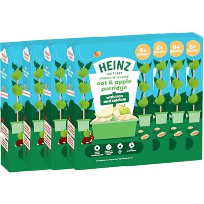 HEINZ Baby Food Oat and Apple Porridge 7x125g HEINZ Baby Food Oat and Apple Porridge 7x125g