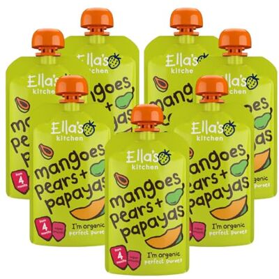 Ella's Kitchen Mangoes/ Pears and Papayas 120 g (Pack of 7) (Organic) Ella's Kitchen Mangoes/ Pears and Papayas 120 g (Pack of 7) (Organic)