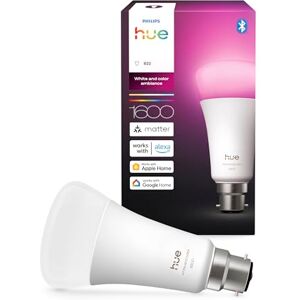 Philips Smart LED A67 Bulb, dimmable, White and Color ambiance, E27 Base, 11.8W, 1600 lm, Works with Alexa, Google Assistant, and Apple Home, 16 Mio. Colors Philips Smart LED A67 Bulb, dimmable, White and Color ambiance, E27 Base, 11.8W, 1600 lm, Works with Alexa, Google Assistant, and Apple Home, 16 Mio. Colors