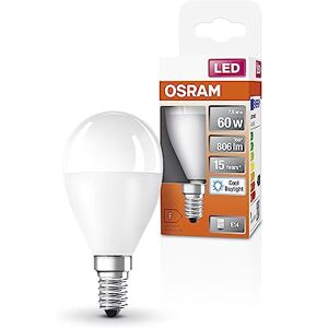 OSRAM Led Star Classic P60 Led Lamp for E14 Socket, Drop Shape, Fr, 806 Lumen, Daylight White (6500K), Replacement for Conventional 60W Light Bulbs, Not Dimmable, 6-Pack OSRAM Led Star Classic P60 Led Lamp for E14 Socket, Drop Shape, Fr, 806 Lumen, Daylight White (6500K), Replacement for Conventional 60W Light Bulbs, Not Dimmable, 6-Pack