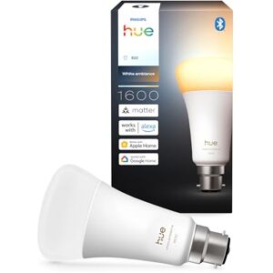 Philips Smart A67 LED Bulb, White Ambiance, E27 Base, 11.8W, Full Spectrum Light 1000K-20000K, 1600 Lumens, Dimmable Mood Lighting, Smart Lighting Works with Alexa, Google, and Apple, 1 Pack Philips Smart A67 LED Bulb, White Ambiance, E27 Base, 11.8W, Full Spectrum Light 1000K-20000K, 1600 Lumens, Dimmable Mood Lighting, Smart Lighting Works with Alexa, Google, and Apple, 1 Pack