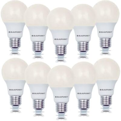 Blaupunkt E27 Standard Bulb A60 12W 1200 Lumens 2700K Warm White, 10-Pack Bulk Value Pack, Non-Dimmable, E27 Screw Base, High Output, For Whole-Home Warm Ambient Lighting & Bedrooms & Lounges Blaupunkt E27 Standard Bulb A60 12W 1200 Lumens 2700K Warm White, 10-Pack Bulk Value Pack, Non-Dimmable, E27 Screw Base, High Output, For Whole-Home Warm Ambient Lighting & Bedrooms & Lounges