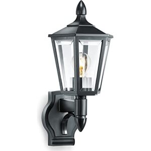 Steinel outdoor light L 15 black, classic outdoor wall light, lantern, max. 60 W, E27, outdoor lamp without motion detector Steinel outdoor light L 15 black, classic outdoor wall light, lantern, max. 60 W, E27, outdoor lamp without motion detector