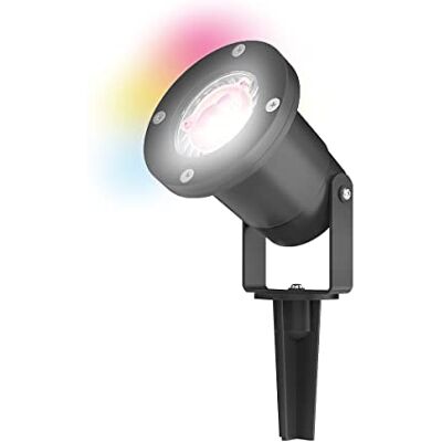 4lite Outdoor Spike Light (Black) IP65 Rated Garden Single Spot Light Supplied with a 2700k 6500k Smart GU10 Bulb 4L2/2010-4Yr Guarantee 4lite Outdoor Spike Light (Black) IP65 Rated Garden Single Spot Light Supplied with a 2700k 6500k Smart GU10 Bulb 4L2/2010-4Yr Guarantee