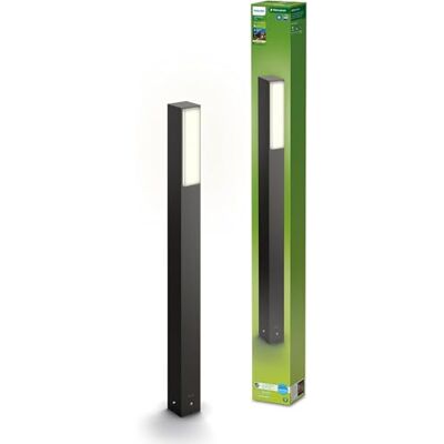 Philips Lighting Stratosphere UltraEfficient Outdoor Path Light 3.8W, 2700K Warm White Light, Antracite, IP44 Weatherproof Philips Lighting Stratosphere UltraEfficient Outdoor Path Light 3.8W, 2700K Warm White Light, Antracite, IP44 Weatherproof