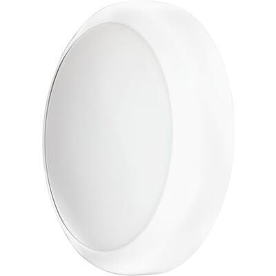 TCP Microwave Sensor Bulkhead Indoor/Outdoor Wall & Ceiling Light For Commercial and Residential Use (IP65), White TCP Microwave Sensor Bulkhead Indoor/Outdoor Wall & Ceiling Light For Commercial and Residential Use (IP65), White
