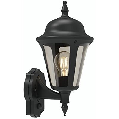 4lite - 4L2/3413 - Black - Outdoor Wall Lantern 4lite - 4L2/3413 - Black - Outdoor Wall Lantern