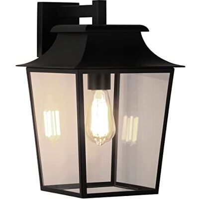 Astro Richmond Wall Lantern 254 Outdoor Wall Light (Textured Black), E27/ES Lamp, Designed in Britain 1340011 3 Years Guarantee Astro Richmond Wall Lantern 254 Outdoor Wall Light (Textured Black), E27/ES Lamp, Designed in Britain 1340011 3 Years Guarantee