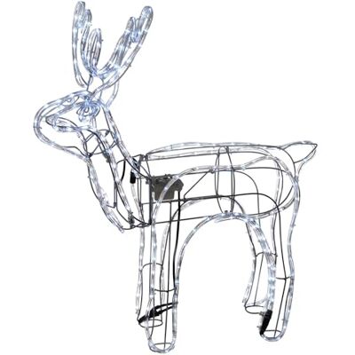 WeRChristmas Christmas Animated LED Rope Light Standing Reindeer with Moving Head, 90 cm White WeRChristmas Christmas Animated LED Rope Light Standing Reindeer with Moving Head, 90 cm White