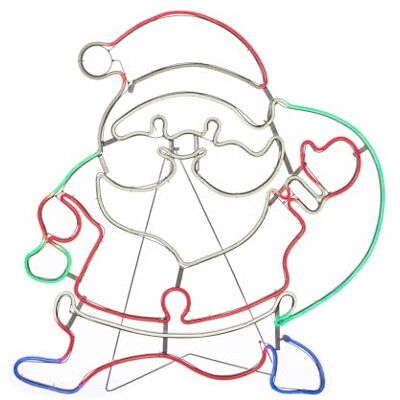 WeRChristmas Christmas Santa Neon Rope Light Silhouette WeRChristmas Christmas Santa Neon Rope Light Silhouette