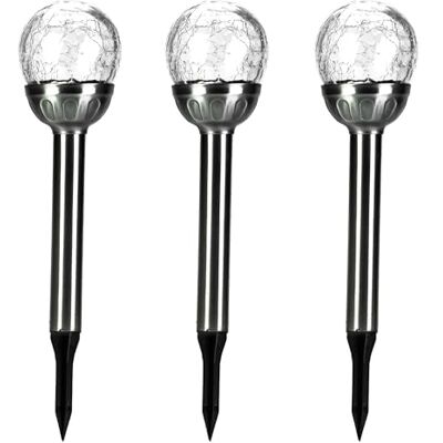 Simple Lighting - Sydney Crackle Ball - Solar LED Stake Lights Simple Lighting - Sydney Crackle Ball - Solar LED Stake Lights