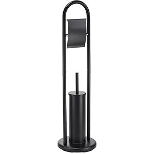 MSV Abby Bathroom Series Toilet Brush Set with Removable Inner Container for Toilet Brush Black MSV Abby Bathroom Series Toilet Brush Set with Removable Inner Container for Toilet Brush Black