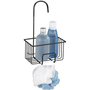 WENKO Milito Shower Caddy Hanging Stainless Steel Shower Basket Bathroom Shower Caddy Black Transparent Rustproof 18 x 28.5 x 13 cm WENKO Milito Shower Caddy Hanging Stainless Steel Shower Basket Bathroom Shower Caddy Black Transparent Rustproof 18 x 28.5 x 13 cm