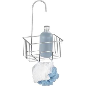 WENKO Milito Stainless Steel Shower Caddy Bathroom Accessories Polished Chrome 18 x 28.5 x 13 cm Polished Silver WENKO Milito Stainless Steel Shower Caddy Bathroom Accessories Polished Chrome 18 x 28.5 x 13 cm Polished Silver