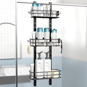 Nieifi Over The Shower Door Caddy Pantry Organizer Rack with Reliable Hooks, Sturdy Rust Proof Hanging Shower Organizer Shelf Basket Storage Rack, Bathroom Shelves Drill Free Extra Large Nieifi Over The Shower Door Caddy Pantry Organizer Rack with Reliable Hooks, Sturdy Rust Proof Hanging Shower Organizer Shelf Basket Storage Rack, Bathroom Shelves Drill Free Extra Large