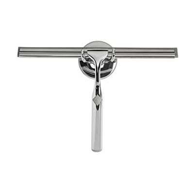 Croydex Deluxe Chrome Shower Squeegee with Suction Hook 25cm Long Blade Stainless Steel T Shaped Wiper Multipurpose Croydex Deluxe Chrome Shower Squeegee with Suction Hook 25cm Long Blade Stainless Steel T Shaped Wiper Multipurpose