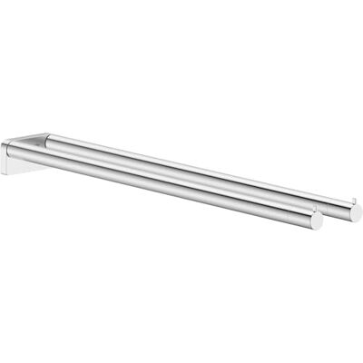 Hansgrohe AddStoris S towel rail with two arms, towel holder double, concealed fastening, bathroom accessories, chrome, 41787000 Hansgrohe AddStoris S towel rail with two arms, towel holder double, concealed fastening, bathroom accessories, chrome, 41787000