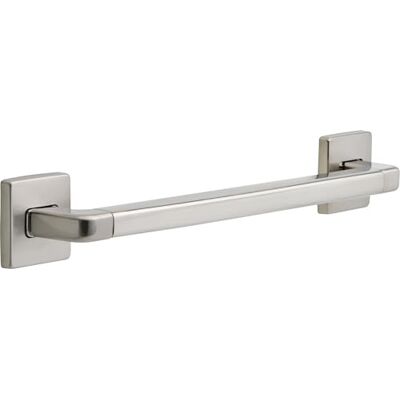 DELTA 41918-SS Modern Angular Decorative ADA 18 in. x 1.25 in. Bathroom Hand Rail Handrails Grab Rails, Stainless DELTA 41918-SS Modern Angular Decorative ADA 18 in. x 1.25 in. Bathroom Hand Rail Handrails Grab Rails, Stainless