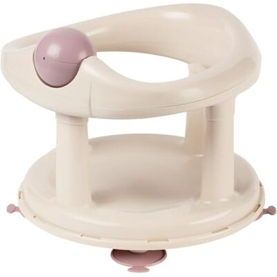 Bebeconfort Swivel Bath Seat, 6 12 months, Max. 10 kg, Child Bath Support Seat, Non-Slip, Ergonomical, Suction Cups, Beige Bebeconfort Swivel Bath Seat, 6 12 months, Max. 10 kg, Child Bath Support Seat, Non-Slip, Ergonomical, Suction Cups, Beige