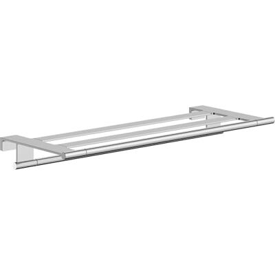 Hansgrohe AddStoris S towel rack with rail, towel holder for wall mounting, concealed fastening, bathroom accessories, chrome, 41781000 Hansgrohe AddStoris S towel rack with rail, towel holder for wall mounting, concealed fastening, bathroom accessories, chrome, 41781000