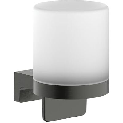 Hansgrohe AddStoris S liquid soap dispenser, lotion dispenser for wall mounting, concealed fastening, bathroom accessories, brushed black chrome, 41765340 Hansgrohe AddStoris S liquid soap dispenser, lotion dispenser for wall mounting, concealed fastening, bathroom accessories, brushed black chrome, 41765340