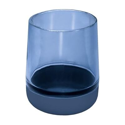 KLEINE WOLKE Belly Toothbrush Cup - Glass, 0.31L, Blue KLEINE WOLKE Belly Toothbrush Cup - Glass, 0.31L, Blue