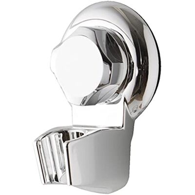 Compactor Bestlock Wall Mounted Shower Head Holder, Suction Cup Mounting, Supports up to 6kg, Anti-Rust Chrome Plated Iron, 7 x 5 x H. 9 cm, Chrome, RAN7814 Compactor Bestlock Wall Mounted Shower Head Holder, Suction Cup Mounting, Supports up to 6kg, Anti-Rust Chrome Plated Iron, 7 x 5 x H. 9 cm, Chrome, RAN7814