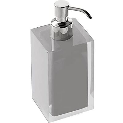 Gedy Bathroom Soap Dispenser, Resin, Grey (Silver), 16.2 x 7 x 7 cm Gedy Bathroom Soap Dispenser, Resin, Grey (Silver), 16.2 x 7 x 7 cm