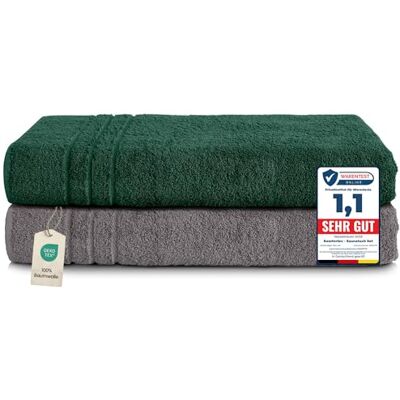 KOMFORTEC Model - 2 Bath Towels 80x200cm, Cotton, Quick-Dry KOMFORTEC Model - 2 Bath Towels 80x200cm, Cotton, Quick-Dry