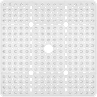 REETUAL XL Shower Mat Non Slip 27x27 Bath Mat for Shower Stall or Large Bathtub Mat with 240 Powerful Suction Cups and Drain Holes. Black Shower Mats for Bathroom REETUAL XL Shower Mat Non Slip 27x27 Bath Mat for Shower Stall or Large Bathtub Mat with 240 Powerful Suction Cups and Drain Holes. Black Shower Mats for Bathroom