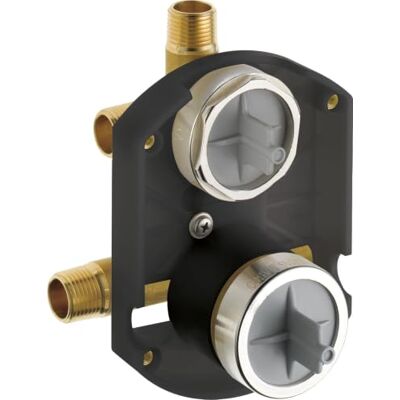 DELTA FAUCET Other MultiChoice Universal Integrated Shower Diverter Rough Universal Inlets/Outlets, Champagne Bronze DELTA FAUCET Other MultiChoice Universal Integrated Shower Diverter Rough Universal Inlets/Outlets, Champagne Bronze
