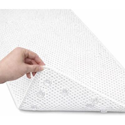 Elaine Karen Deluxe Bathtub Mat Non Slip, Soft Foam Bath Mats for Bathroom Tub, Bathtub Mat with Drain Holes, Suction Cups- 36” X 17” White Elaine Karen Deluxe Bathtub Mat Non Slip, Soft Foam Bath Mats for Bathroom Tub, Bathtub Mat with Drain Holes, Suction Cups- 36” X 17” White