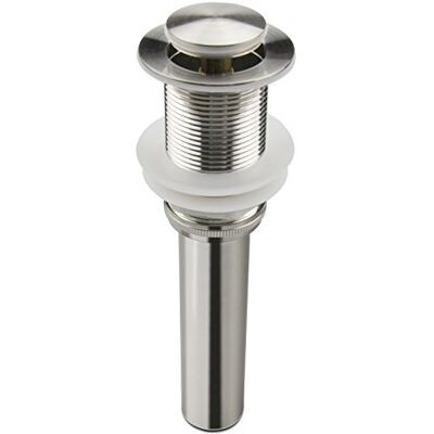 ALLWIN-HOUSEWARE W Bathroom Sink Pop Up Drain Assembly Without Overflow Fits 1.57 to 2.36 Inch Sink Openings with 1-1/4 Inch Tailpiece Small Cap Solid Brass Drain Stopper (Brushed Nickel) ALLWIN-HOUSEWARE W Bathroom Sink Pop Up Drain Assembly Without Overflow Fits 1.57 to 2.36 Inch Sink Openings with 1-1/4 Inch Tailpiece Small Cap Solid Brass Drain Stopper (Brushed Nickel)