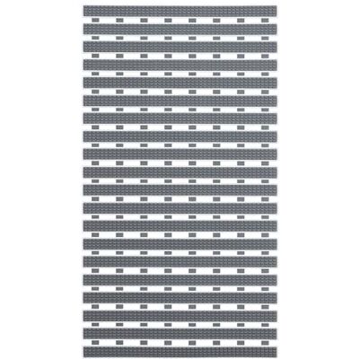 Relaxdays Non-Slip Shower & Bathtub Mat, Bathroom Accessories, HxW: 69 x 38 cm, Rubber with Suction Cups, Grey/White Relaxdays Non-Slip Shower & Bathtub Mat, Bathroom Accessories, HxW: 69 x 38 cm, Rubber with Suction Cups, Grey/White