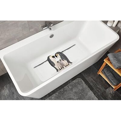 Kleine Wolke Bath Mat PVC White/Black 36 x 92 cm Kleine Wolke Bath Mat PVC White/Black 36 x 92 cm