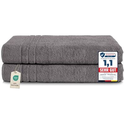 Sevval 2er-80x200-anthrazit - Towels Sevval 2er-80x200-anthrazit - Towels