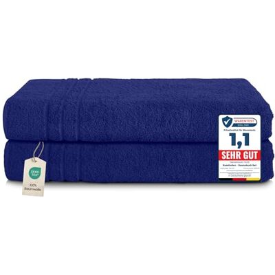 KOMFORTEC Navy Blue 80x200 cm Cotton Bath Towels - Large, Soft, Quick Dry KOMFORTEC Navy Blue 80x200 cm Cotton Bath Towels - Large, Soft, Quick Dry
